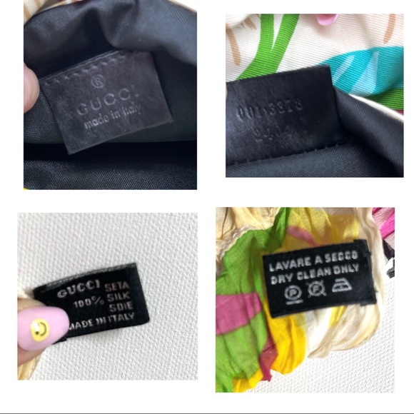 Gucci Tom Ford Authentic Vintage Floral Bag & Silk Scarf Coordinating Set Rare - Picture 14 of 14